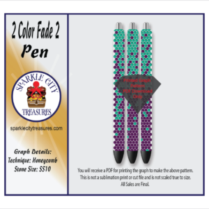 2 Color Fade 2 Pen Rhinestone Pattern