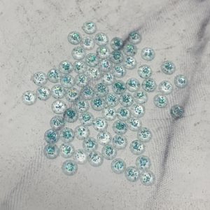 Blue Zircon 3MM Flatback Resin Starlight Rhinestones