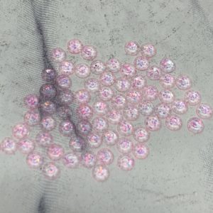 Hot Pink 3MM Flatback Resin Starlight Rhinestones