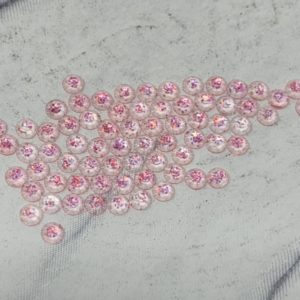 Red Pink 3MM Flatback Resin Starlight Rhinestones