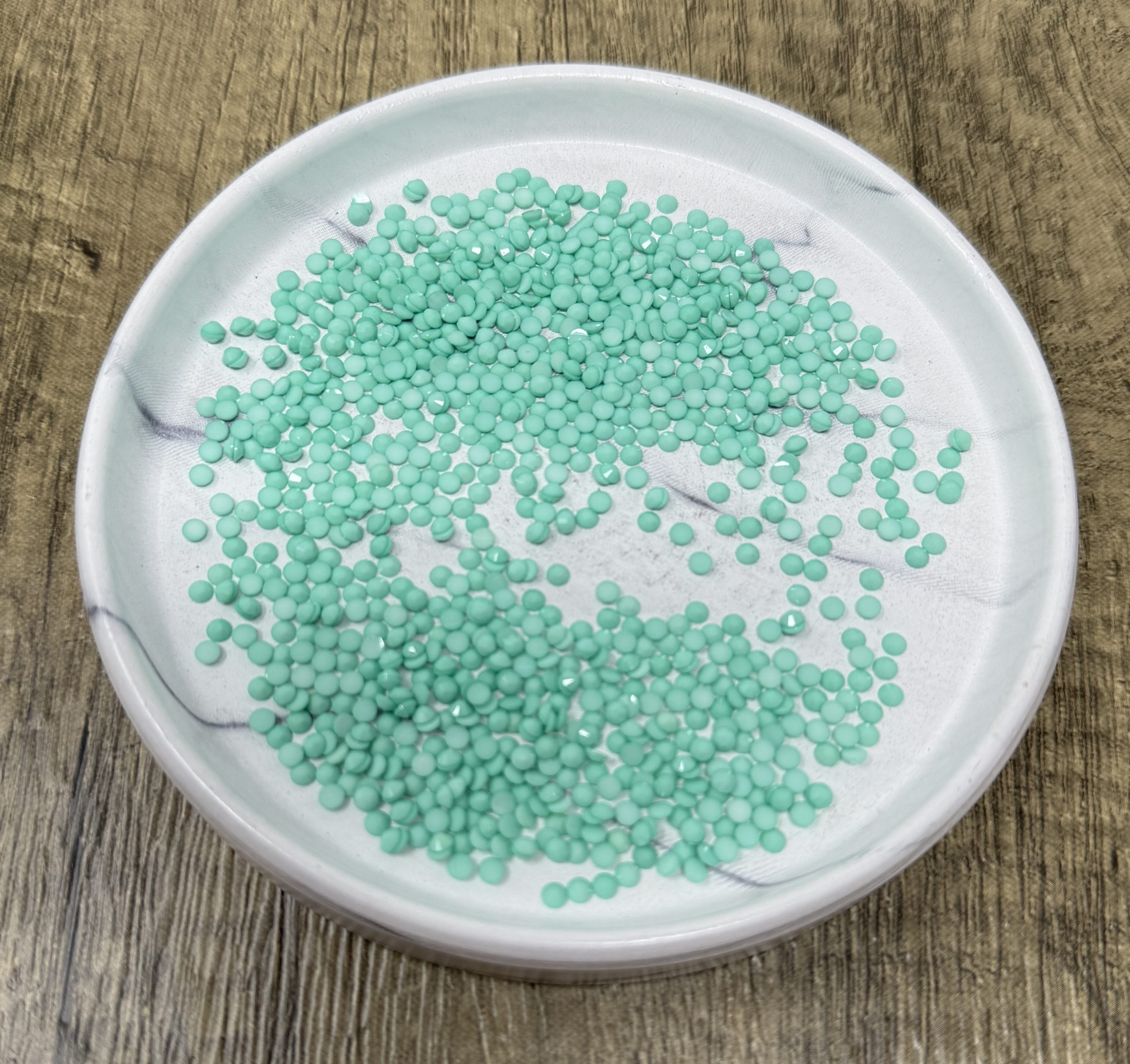 Lake Green 3MM Flatback Resin Jelly Rhinestones