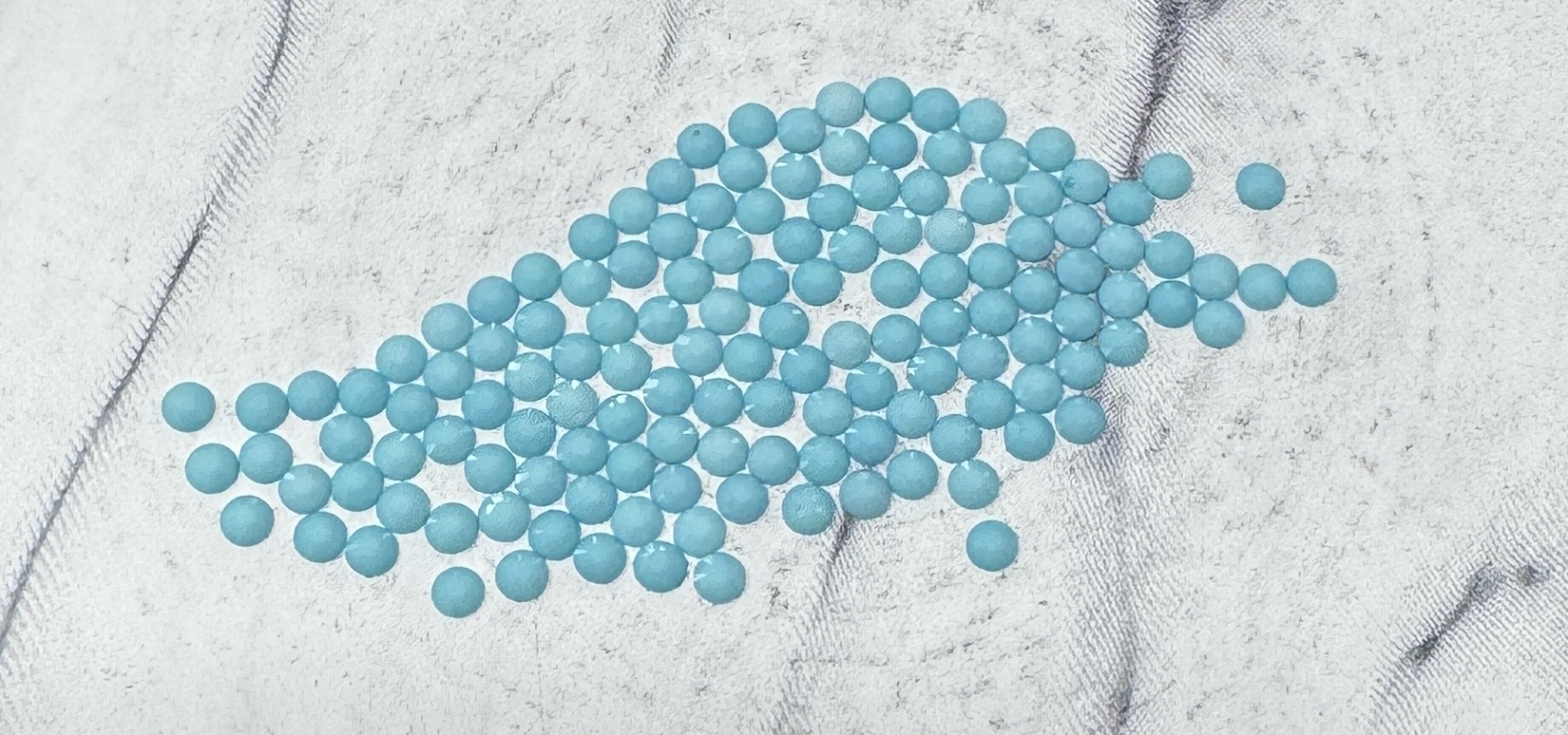 Lt. Aquamarine 3MM Flatback Resin Jelly Rhinestones