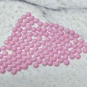 Lt. Pink 3MM Flatback Resin Jelly Rhinestones