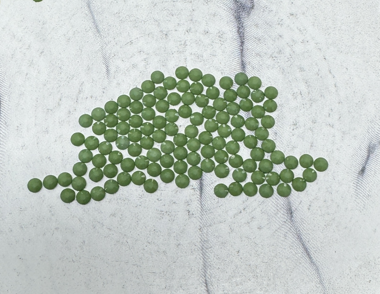 Olivine 3MM Flatback Resin Jelly Rhinestones