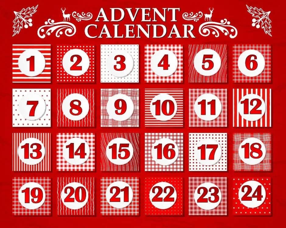 Christmas Advent Calendar Box