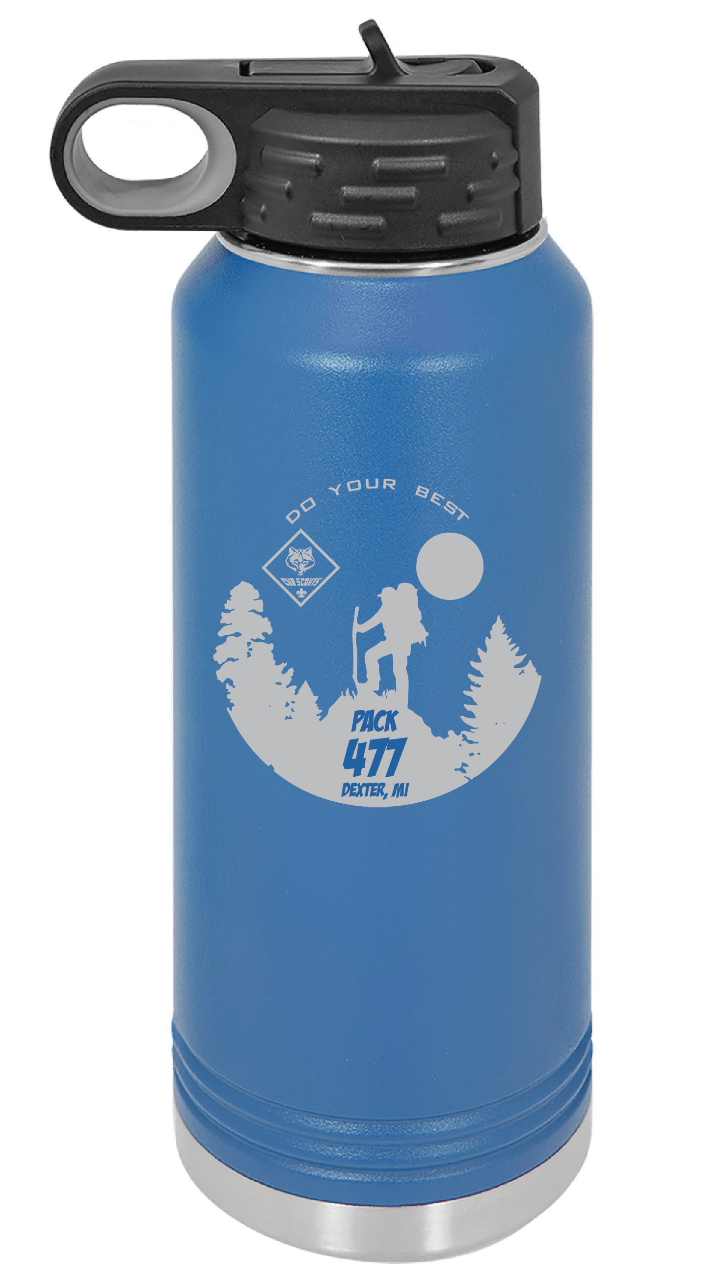 Pack 477  Engraved 32oz Hydrosport Tumbler