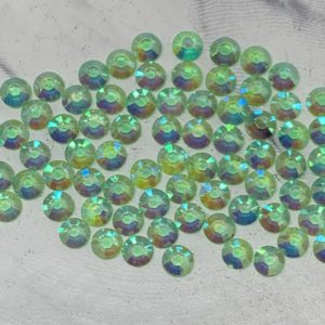 Jade –  4MM Flatback Resin Transparent Rhinestones