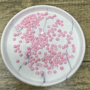 Lt Pink Macaroon 5MM Flatback Resin Jelly Rhinestones