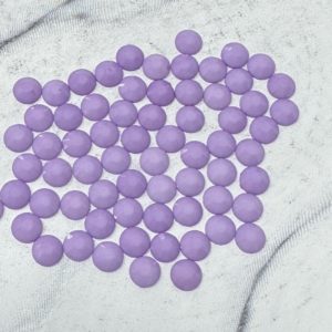 Lt Amethyst Macaroon 5MM Flatback Resin Jelly Rhinestones