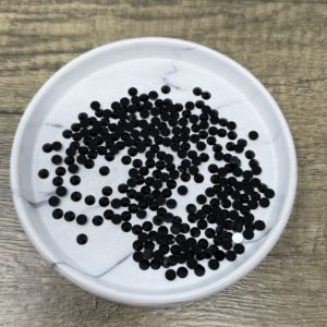 Black 5MM Flatback Resin Jelly Rhinestones