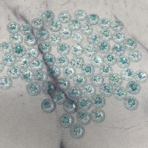 Blue Zircon 5MM Flatback Resin Starlight Rhinestones