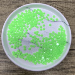 Green 5MM Flatback Resin Jelly Rhinestones