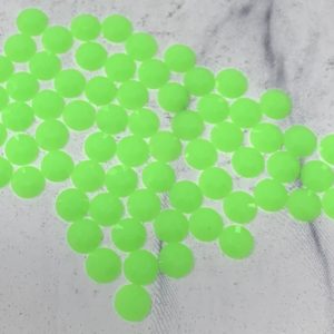 Green 5MM Flatback Resin Jelly Rhinestones