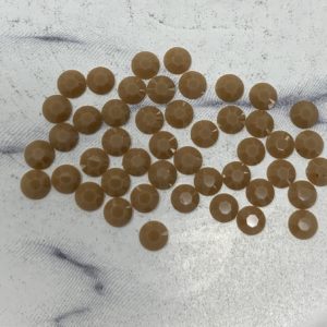 Lt Coffee 5MM Flatback Resin Jelly Rhinestones