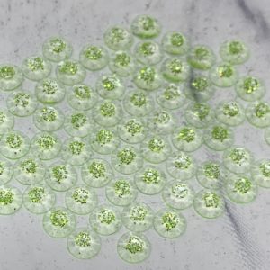 Lt Emerald 5MM Flatback Resin Starlight Rhinestones