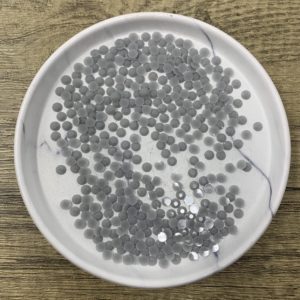 Lt Gray 5MM Flatback Resin Jelly Rhinestones