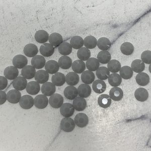 Lt Gray 5MM Flatback Resin Jelly Rhinestones