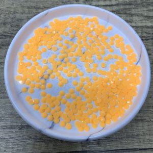 Lt Orange 5MM Flatback Resin Jelly Rhinestones