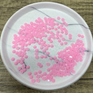 Lt Pink 5MM Flatback Resin Jelly Rhinestones