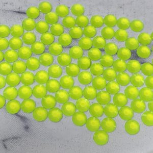 5MM Neon Lt Yellow Flatback Resin Rhinestones