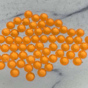 5MM Neon Orange Flatback Resin Rhinestones