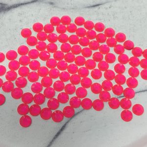 5MM Neon Pink Flatback Resin Rhinestones