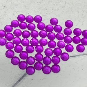 5MM Neon Purple Flatback Resin Rhinestones