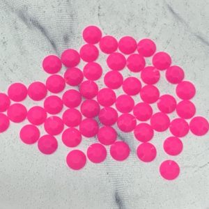 Pink 5MM Flatback Resin Jelly Rhinestones