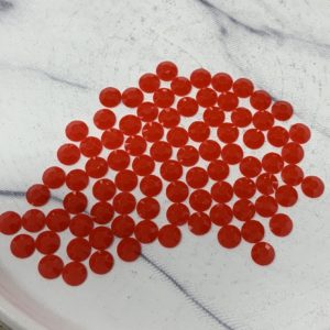 Red 5MM Flatback Resin Jelly Rhinestones