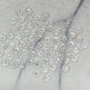 Silver 5MM Flatback Resin Starlight Rhinestones