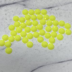 Yellow 5MM Flatback Resin Jelly Rhinestones