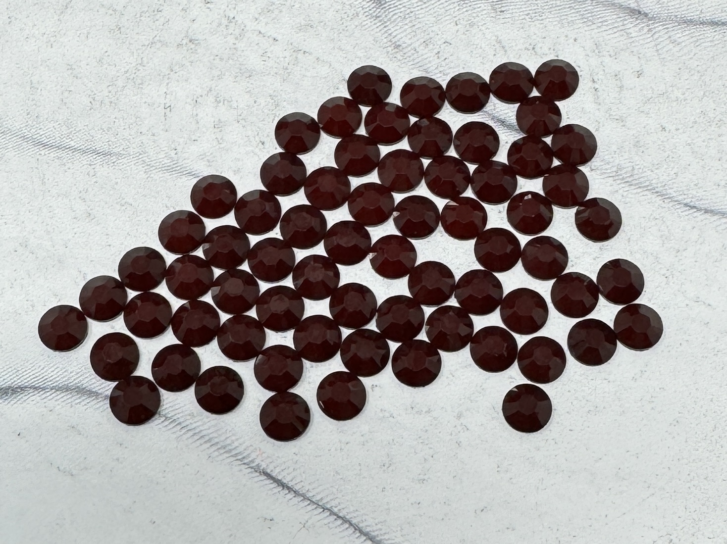 Burgundy 5MM Flatback Resin Jelly Rhinestones