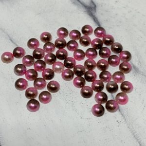 5MM Flat Back Two-Toned Pearls- Lt Coffee