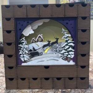 Advent Calendar Unfinished DIY Kit