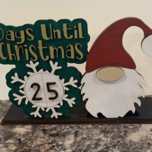 Gnome Countdown Till Christmas Unfinished DIY Kit