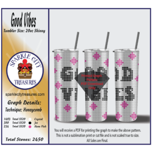 Good Vibes Rhinestone Pattern