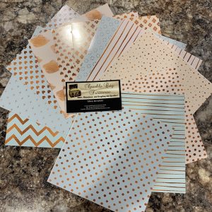 Mint and Gold Vinyl Sheet Pack