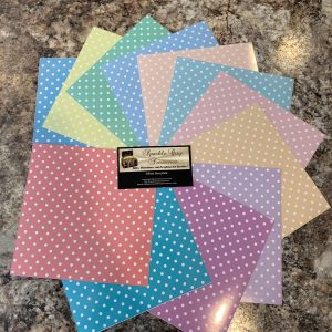 Pastel Polka Dots Vinyl Sheet Pack