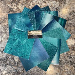 Teal Texture Vinyl Sheet Pack