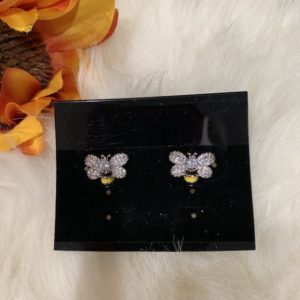 Zircon Bee Stud Earrings