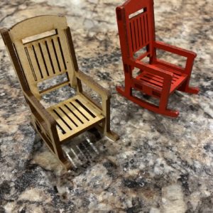 Doll house mini rocking chair
