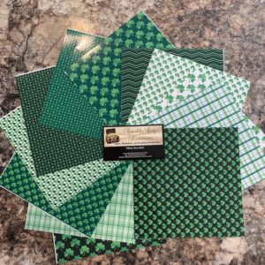 Pinch Me Green Printed Vinyl Sheet Pack
