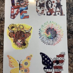 Love USA  – Tumbler Decals