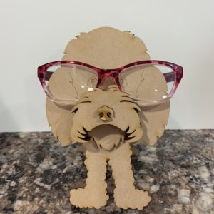 Goldendoodle Glasses Holder Unfinished DIY Kit