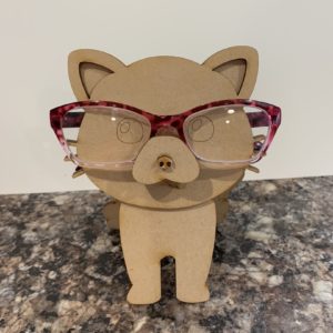 Cat Glasses Holder Unfinished DIY Kit