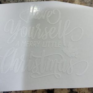 Have yourself a Merry Little Christmas Tru Color Tumbler Decal