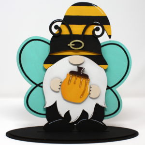 10″ Tall Honey Bee Gnome Shelf Sitter Unfinished Kit
