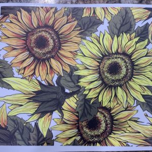 Yellow and Orange Sunflower Pattern – 20 Oz Skinny Straight Tumbler Wrap