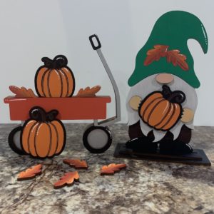 Fall Gnome Wagon Unfinished DIY Kit