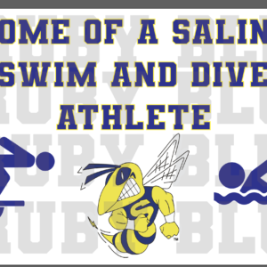 Saline Swim and Dive Team Lawn Sign